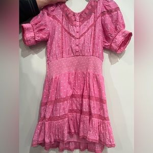 From love shack fancy super cute, amazing color missing top button(easy to fix)